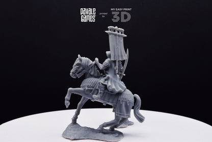 Snake Lord - Foot and Mounted - Davale Games - 3D Printed with high quality resin for LOTR/D&D games