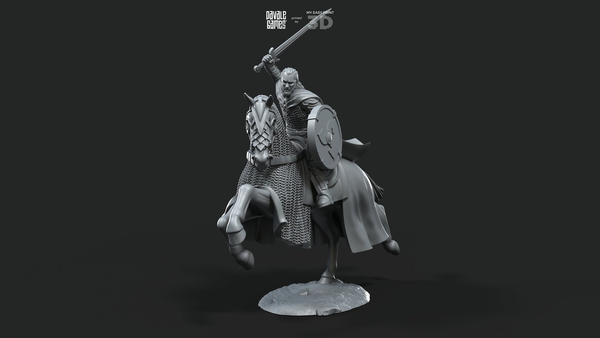 West Humans Hammer Sons Cavalry - Extra Poses - Mounted - Davale Games - 3D Printed with high quality resin for LOTR/D&D games