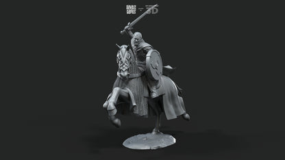 West Humans Hammer Sons Cavalry - Extra Poses - Mounted - Davale Games - 3D Printed with high quality resin for LOTR/D&D games