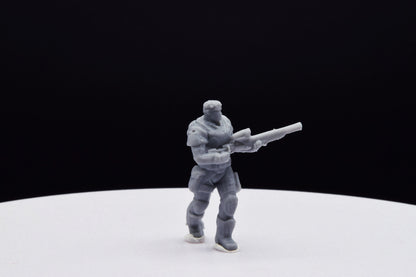 Gears Of War Damon Baird Winter Ot Miniature - TheSTLSmith - 3D Printed with high quality resin for Skirmish/D&D games