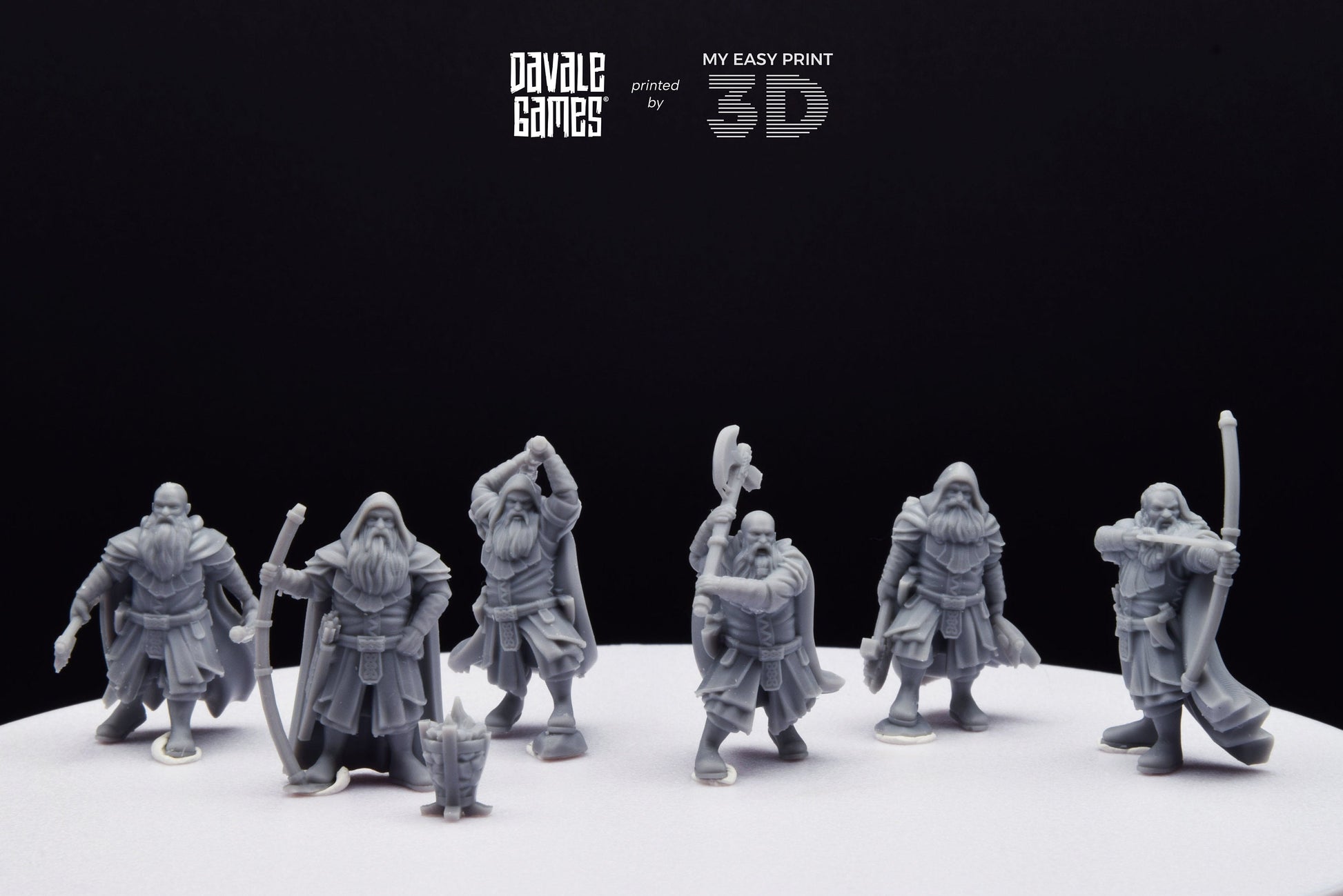 Kalak Dwarf Explorer - Davale Games - 3D Printed with high quality resin for LOTR/D&D games