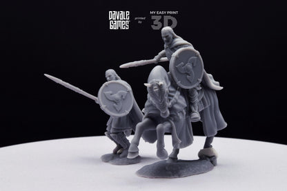 Erwin The Son - Foot and Mounted - Davale Games - 3D Printed with high quality resin for LOTR/D&D games