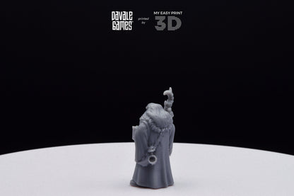 Flea Stonestaff - Davale Games - 3D Printed with high quality resin for LOTR/D&D games