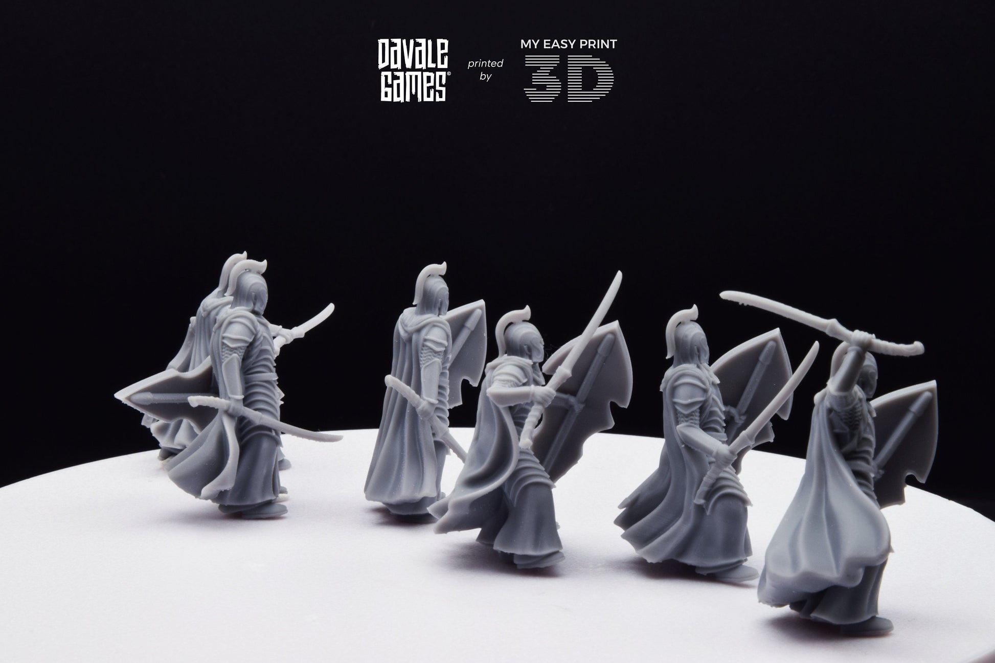 Bloody Elf with Sword and Shield - Davale Games - 3D Printed with high quality resin for LOTR/D&D games