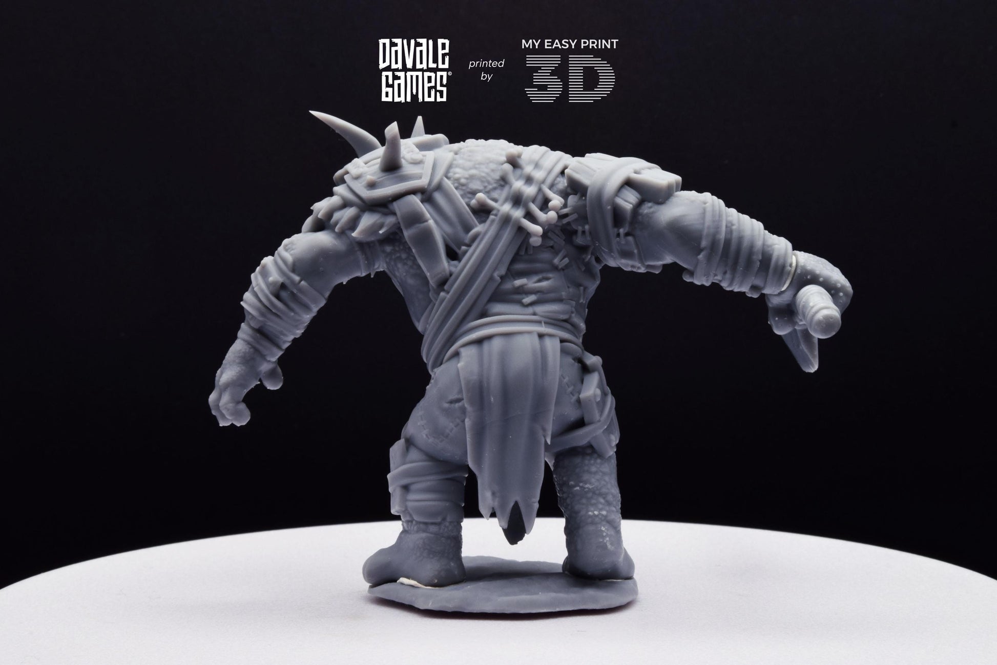 Anagar Troll Commander - Dead City - Davale Games - 3D Printed with high quality resin for LOTR/D&D games