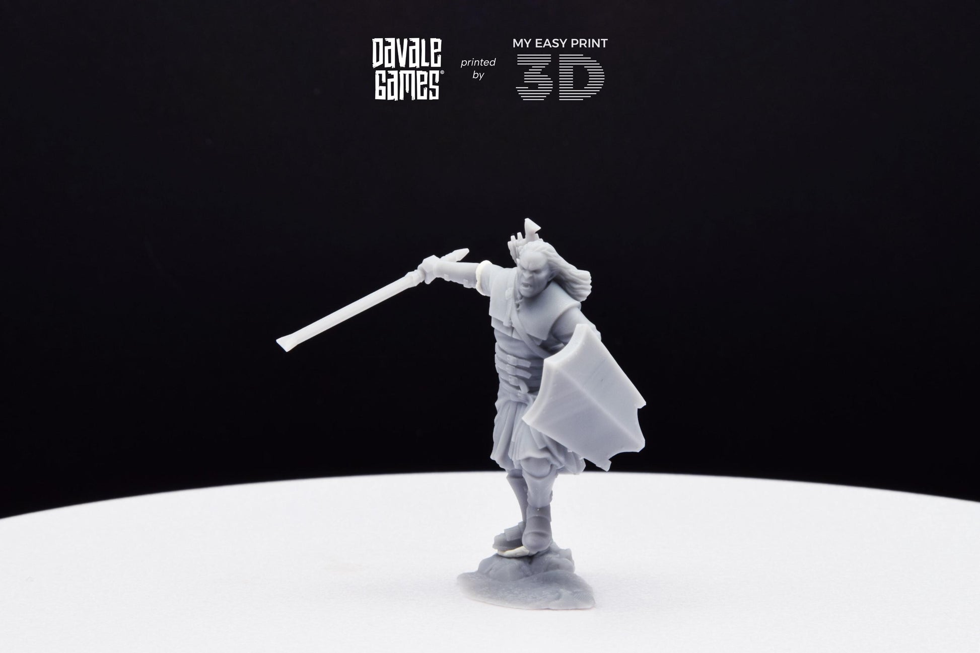 Outrider blood handed Main captain - Davale Games - 3D Printed with high quality resin for LOTR/D&D games