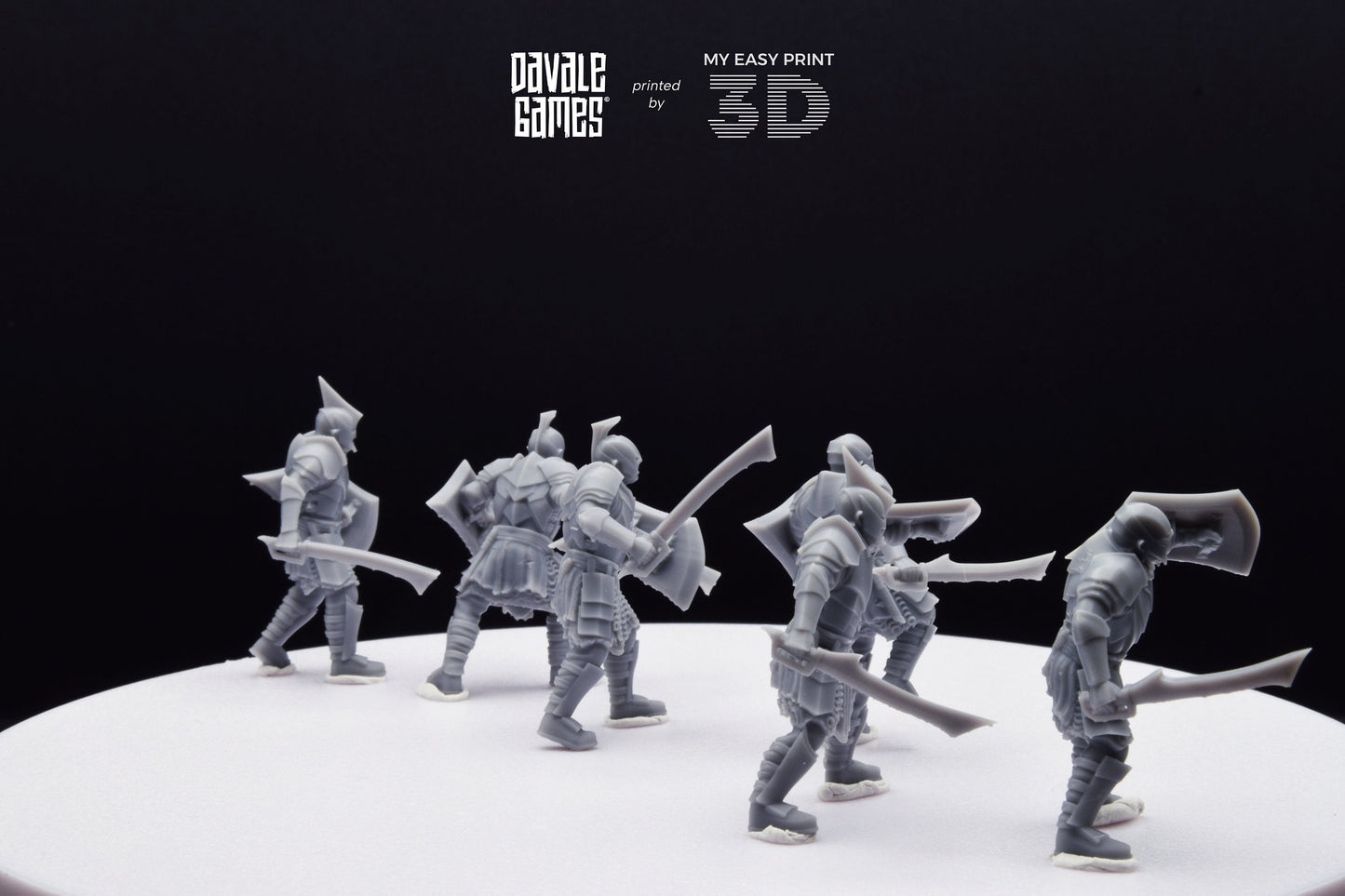 Super Orc Swordsman - Davale Games - 3D Printed with high quality resin for LOTR/D&D games