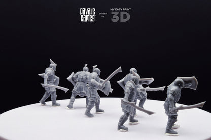 Super Orc Swordsman - Davale Games - 3D Printed with high quality resin for LOTR/D&D games