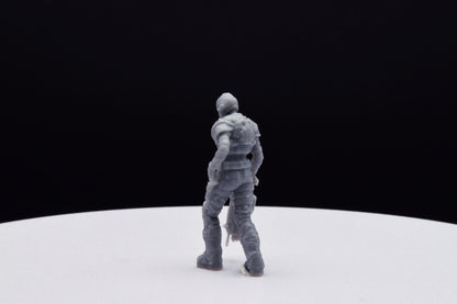 Gears Of War COG Soldier Winter Female Miniature - TheSTLSmith - 3D Printed with high quality resin for Skirmish/D&D games