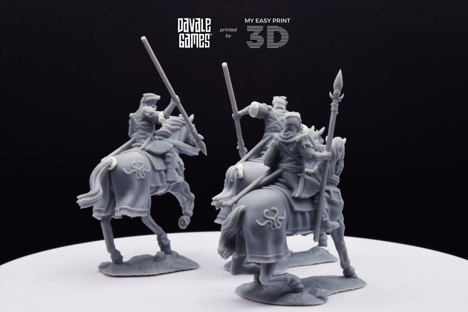 Snake Rider on Horse - Mounted - Davale Games - 3D Printed with high quality resin for LOTR/D&D games