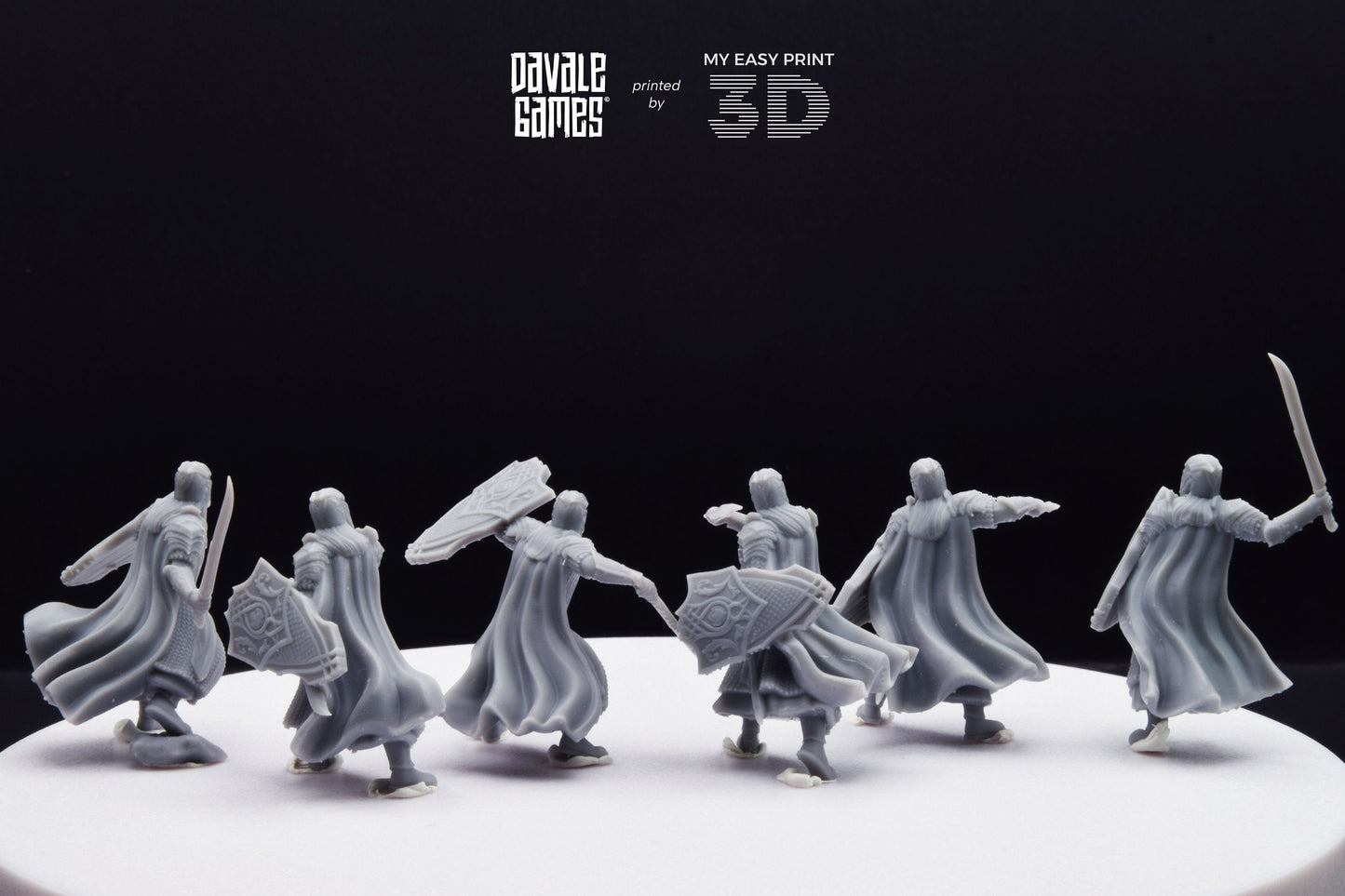 Armoured Wood Elf with Sword - Davale Games - 3D Printed with high quality resin for LOTR/D&D games