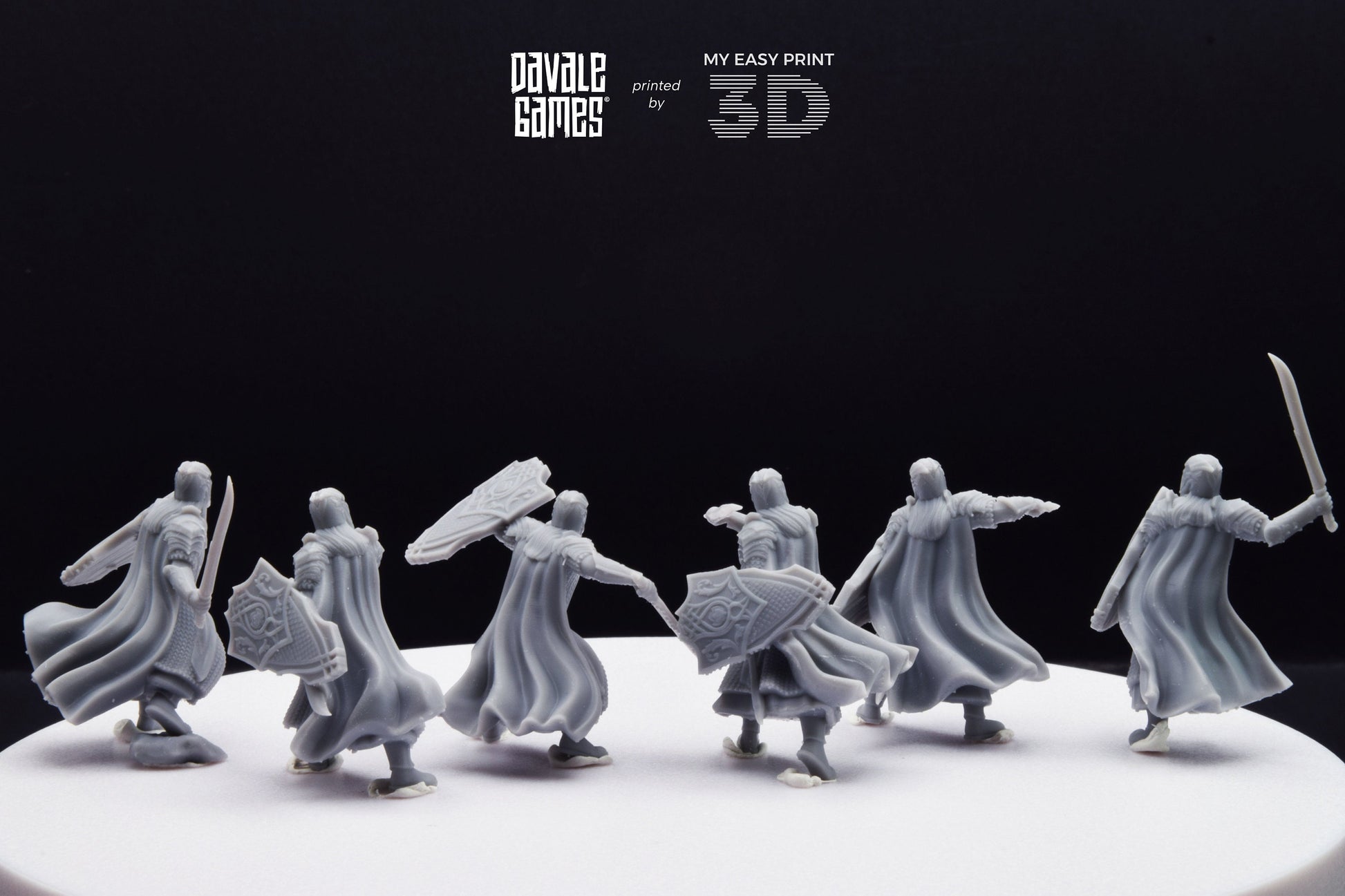 Armoured Wood Elf with Sword - Davale Games - 3D Printed with high quality resin for LOTR/D&D games