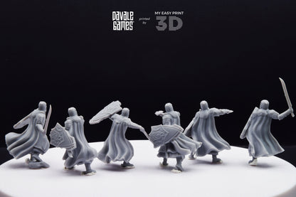 Armoured Wood Elf with Sword - Davale Games - 3D Printed with high quality resin for LOTR/D&D games
