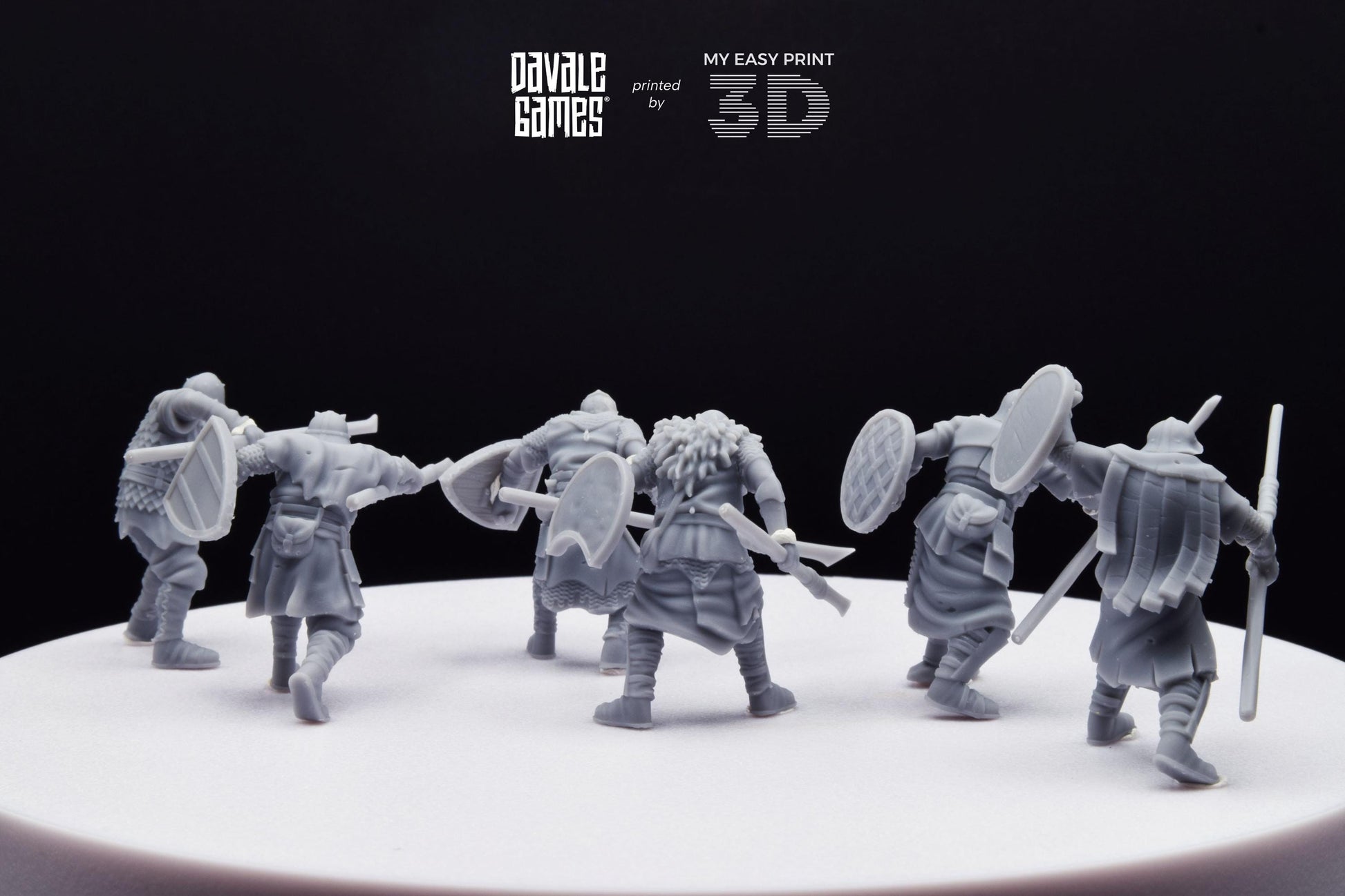 Mörlok Orcs with Spear - Davale Games - 3D Printed with high quality resin for LOTR/D&D games