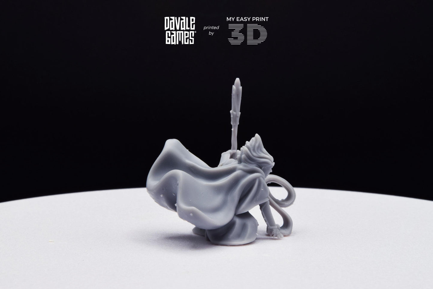 Bloody Storm Wizard - Davale Games - 3D Printed with high quality resin for LOTR/D&D games