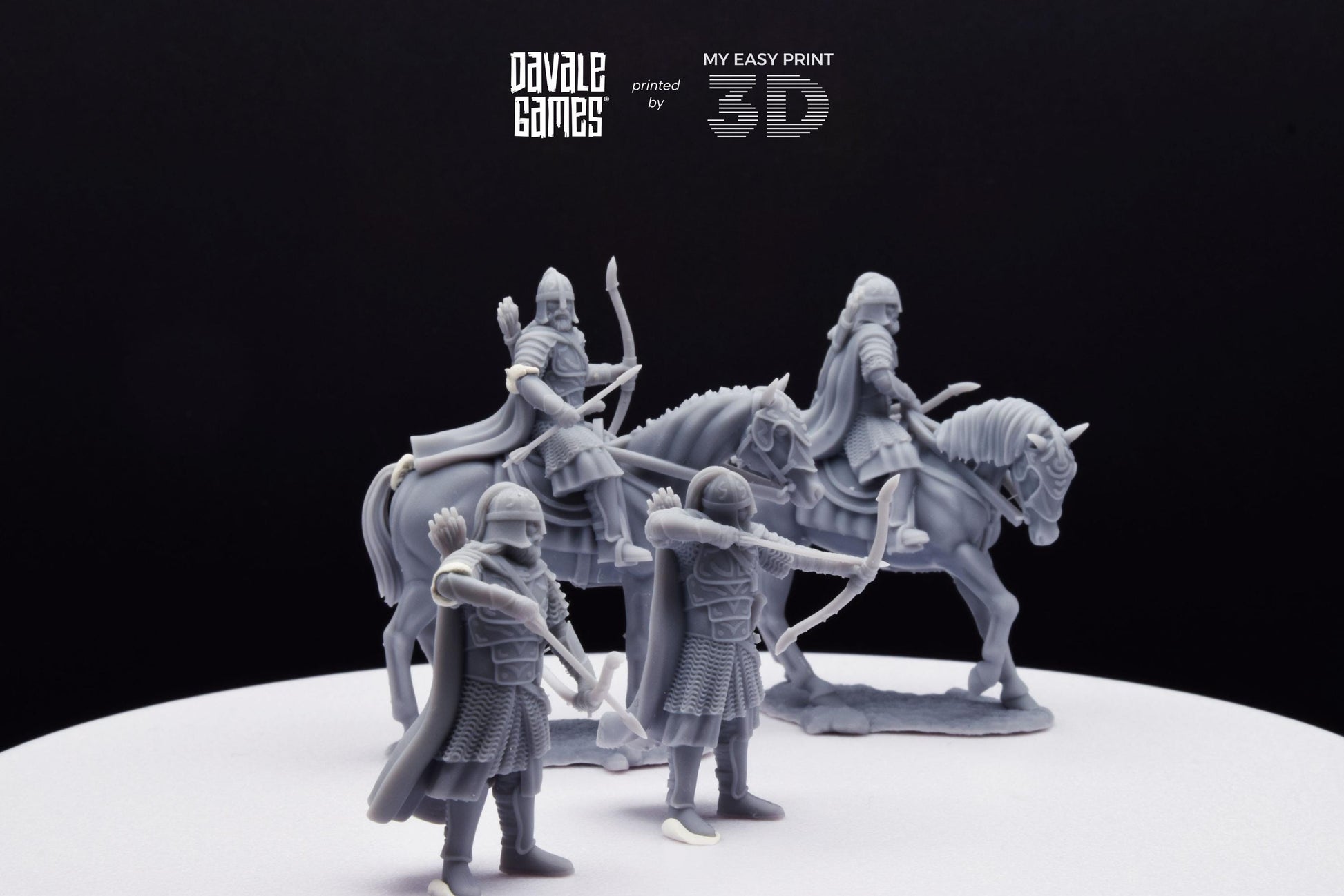 West Humans Outriders - Foot and Mounted - Davale Games - 3D Printed with high quality resin for LOTR/D&D games