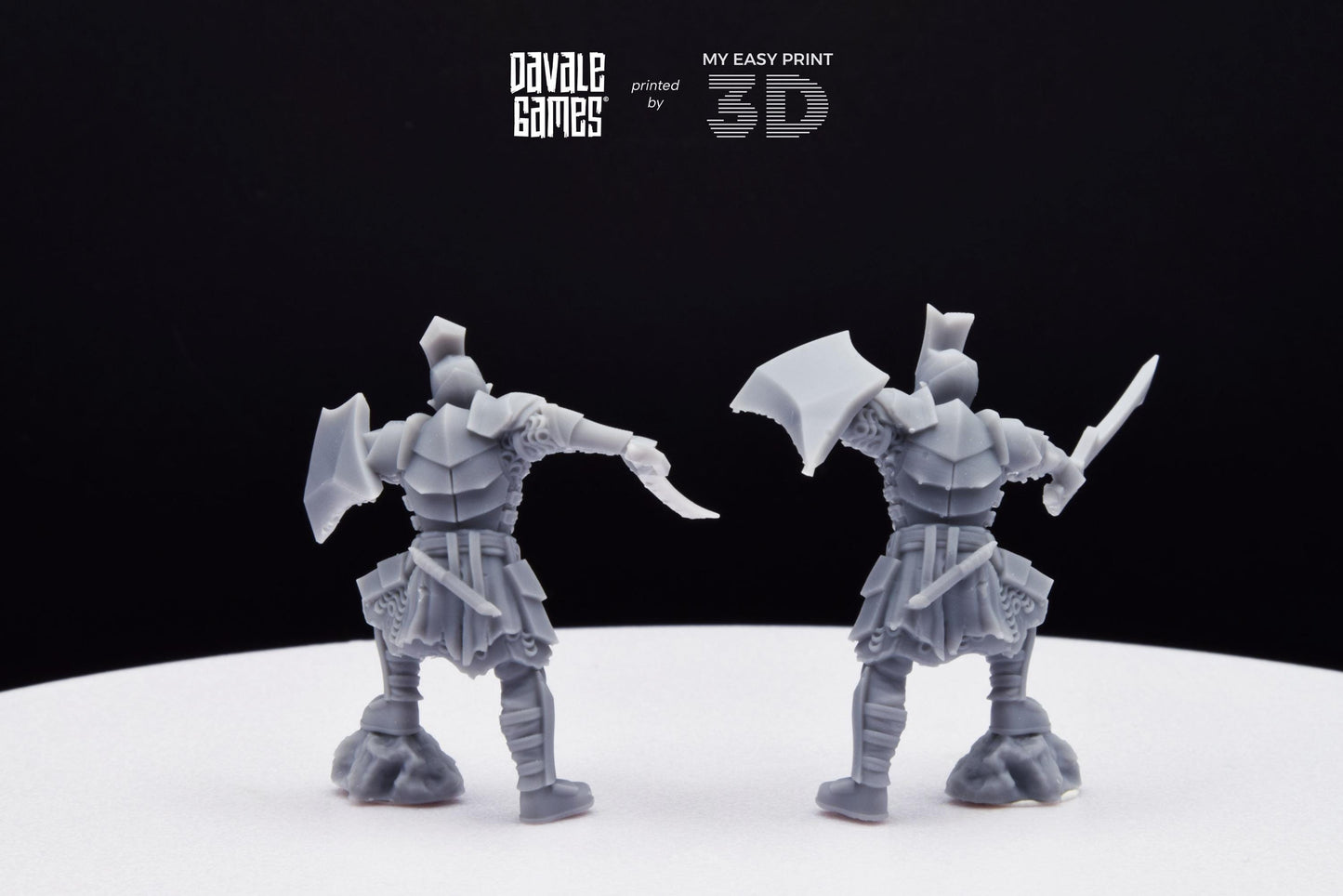 Captain Super Orc - Davale Games - 3D Printed with high quality resin for LOTR/D&D games