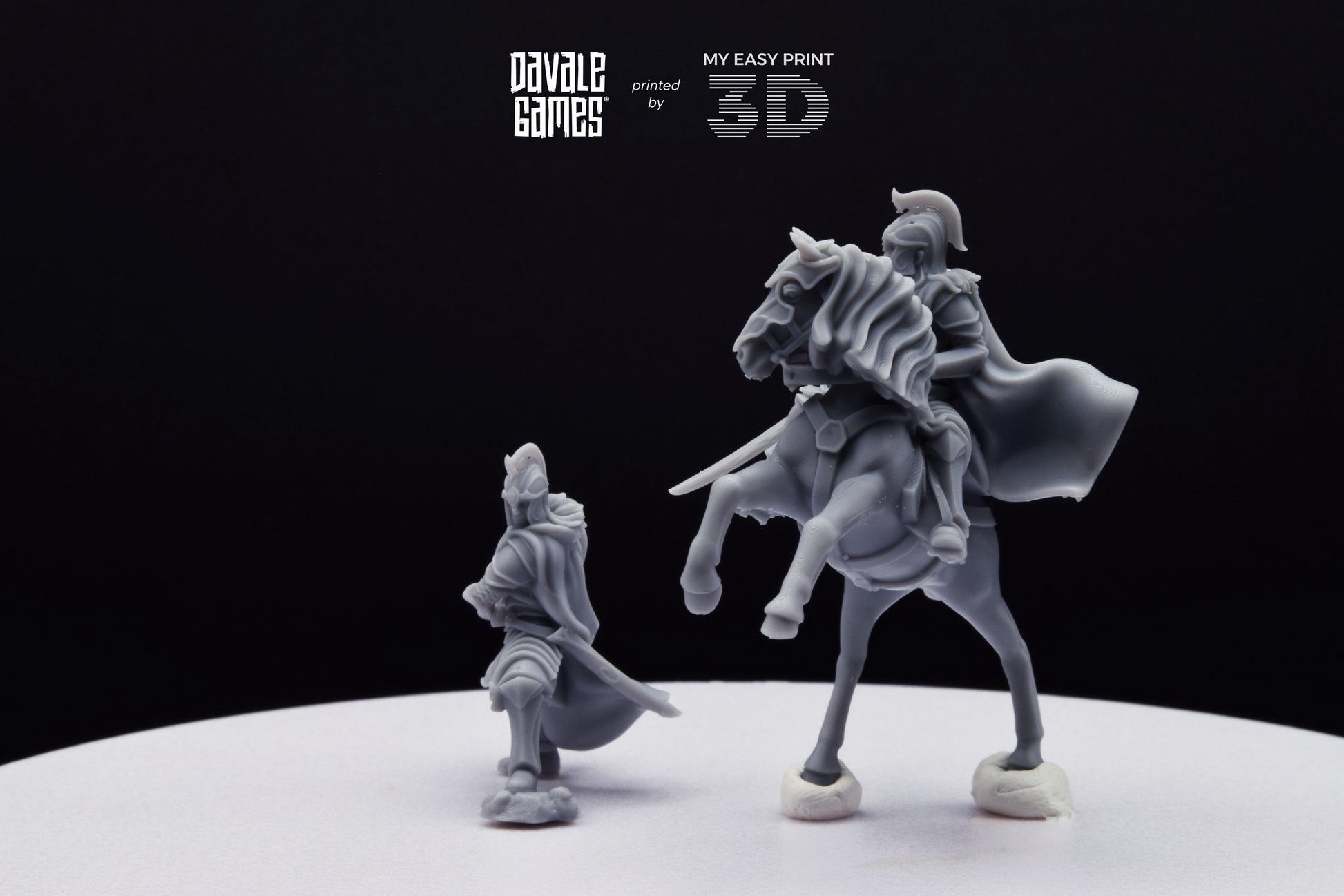 Demon&#39;s Slaughter Elf - Foot and Mounted - Davale Games - 3D Printed with high quality resin for LOTR/D&D games