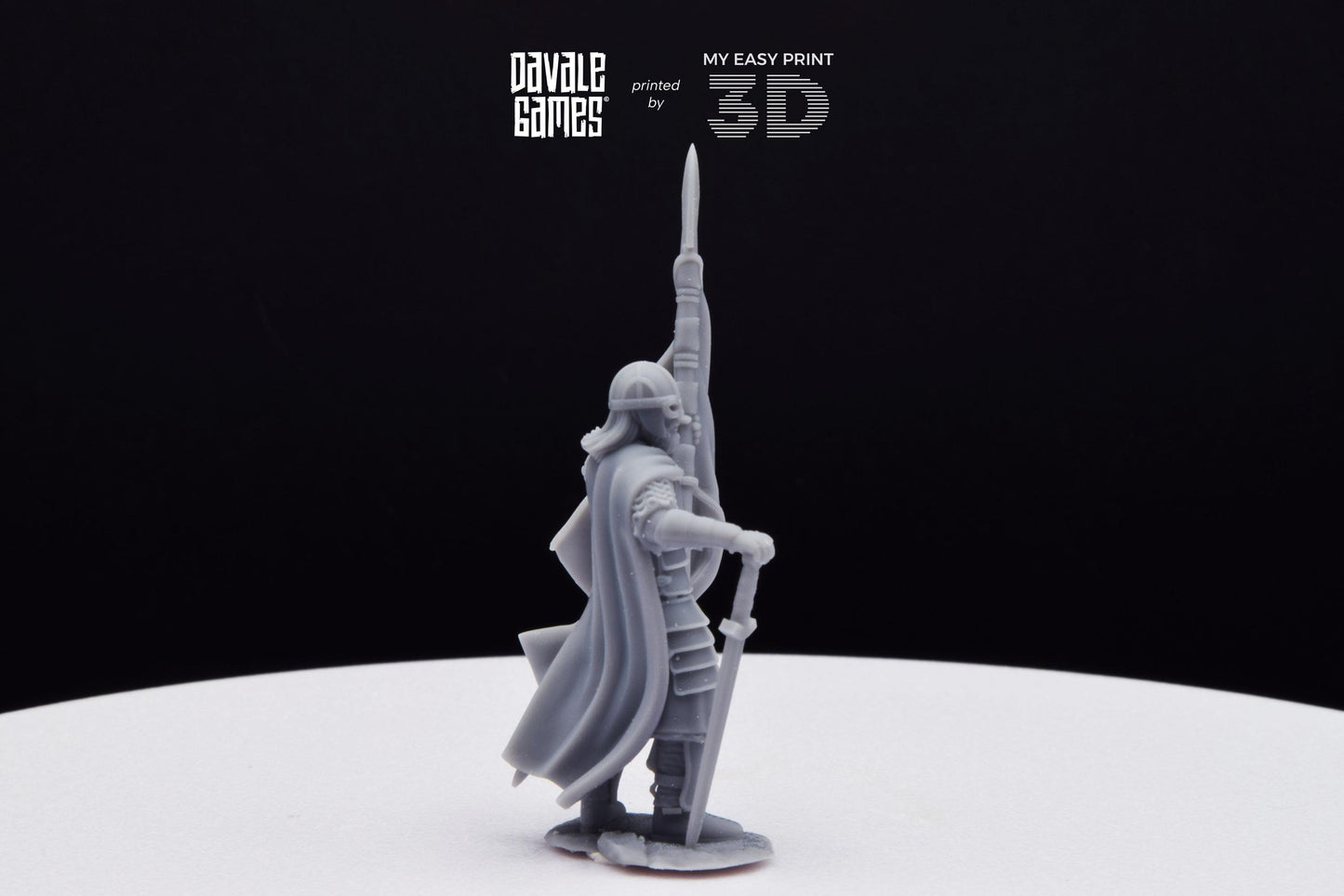 West Human Banner - Davale Games - 3D Printed with high quality resin for LOTR/D&D games