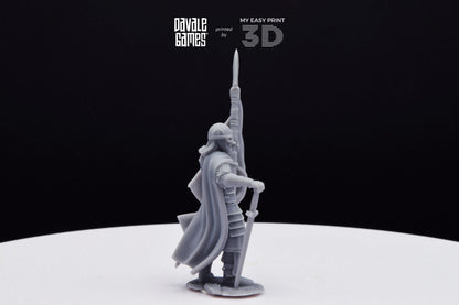 West Human Banner - Davale Games - 3D Printed with high quality resin for LOTR/D&D games