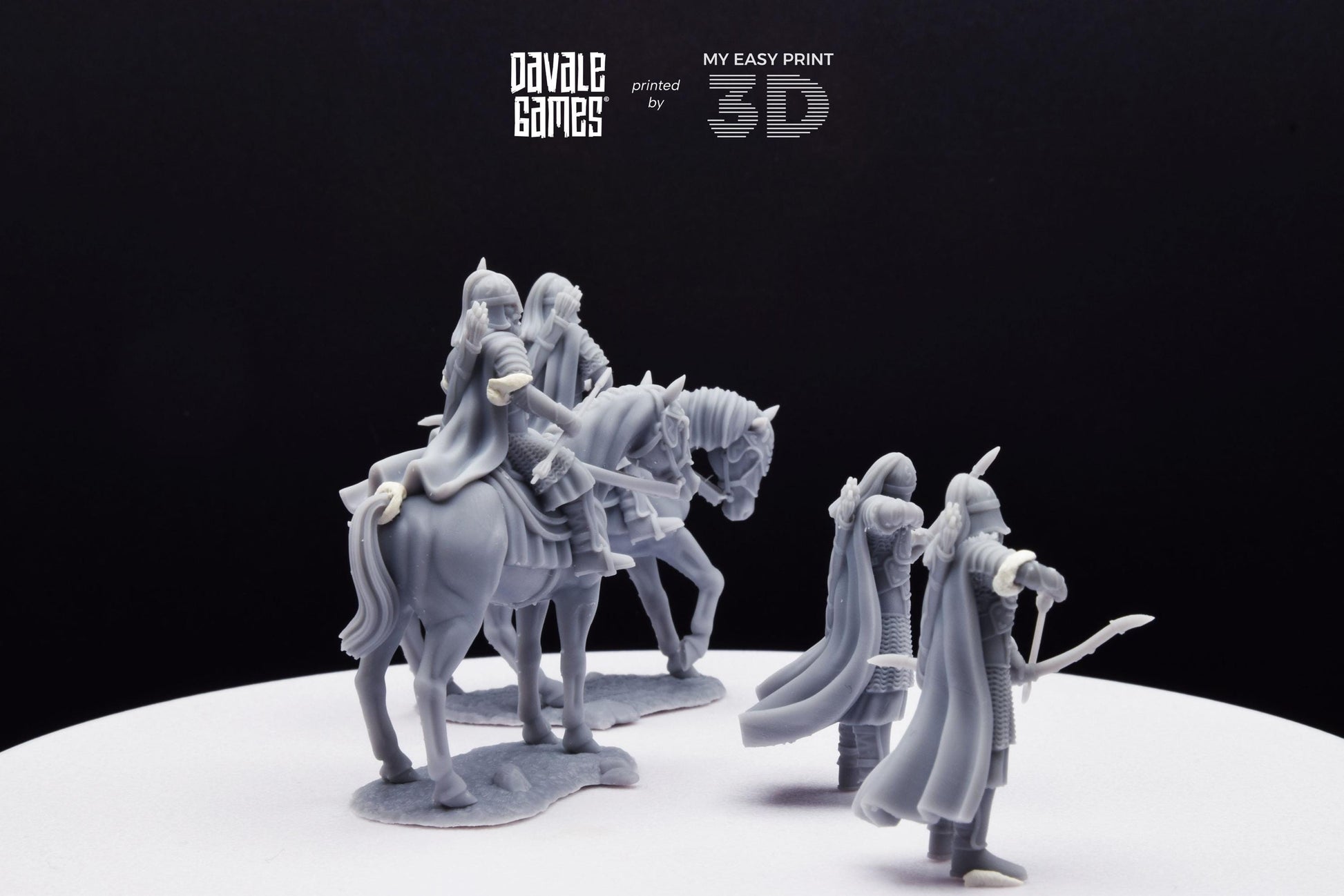 West Humans Outriders - Foot and Mounted - Davale Games - 3D Printed with high quality resin for LOTR/D&D games