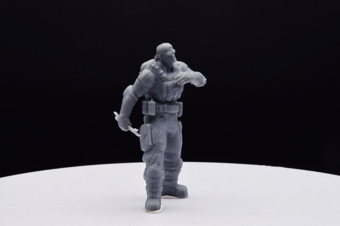 Gears Of War Damon Baird Mechanic Ot Miniature - TheSTLSmith - 3D Printed with high quality resin for Skirmish/D&D games