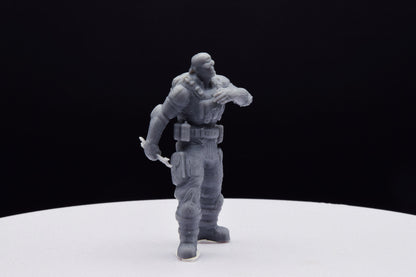 Gears Of War Damon Baird Mechanic Ot Miniature - TheSTLSmith - 3D Printed with high quality resin for Skirmish/D&D games