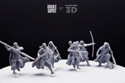 Wandering Bloody Elf - Davale Games - 3D Printed with high quality resin for LOTR/D&D games
