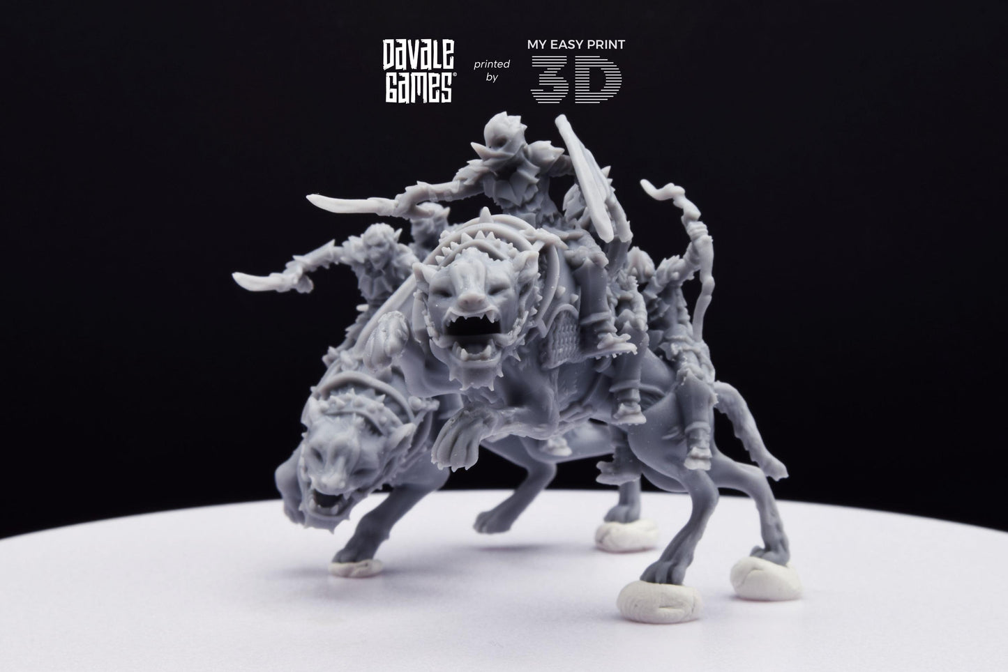 Goblin Rider - Davale Games - 3D Printed with high quality resin for LOTR/D&D games