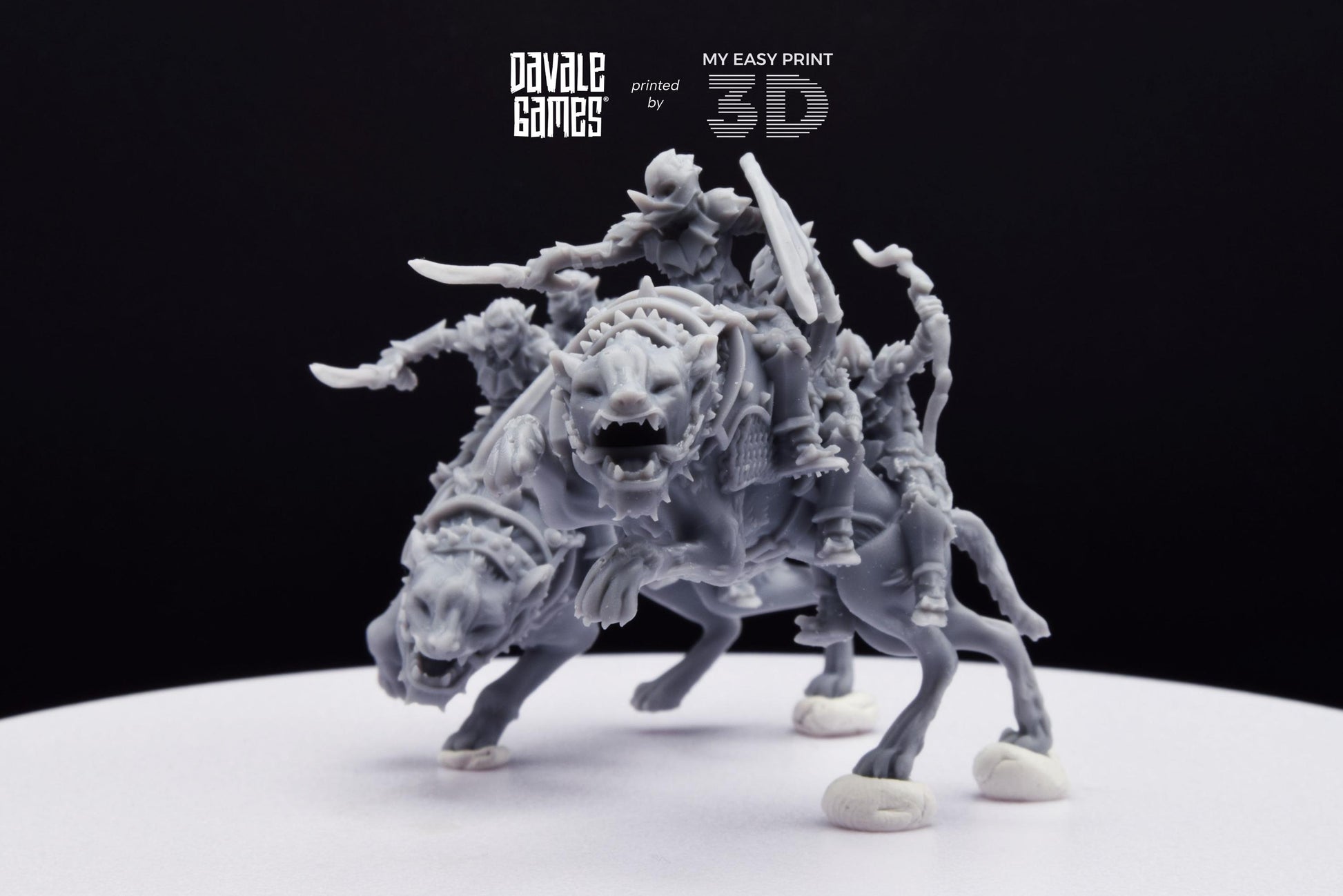 Goblin Rider - Davale Games - 3D Printed with high quality resin for LOTR/D&D games