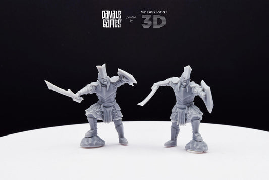 Captain Super Orc - Davale Games - 3D Printed with high quality resin for LOTR/D&D games