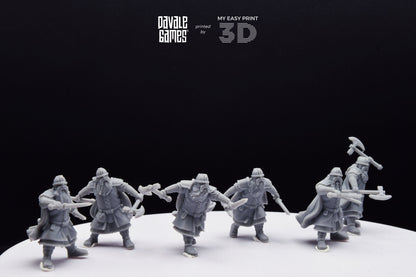 Metal Guard Dwarf - Davale Games - 3D Printed with high quality resin for LOTR/D&D games