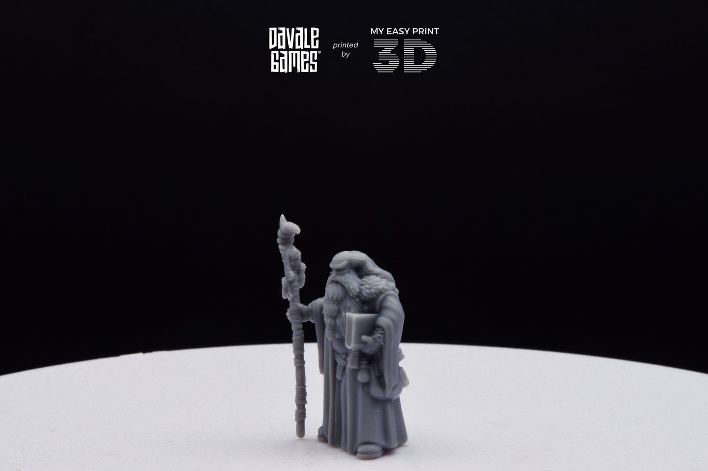 Flea Stonestaff - Davale Games - 3D Printed with high quality resin for LOTR/D&D games