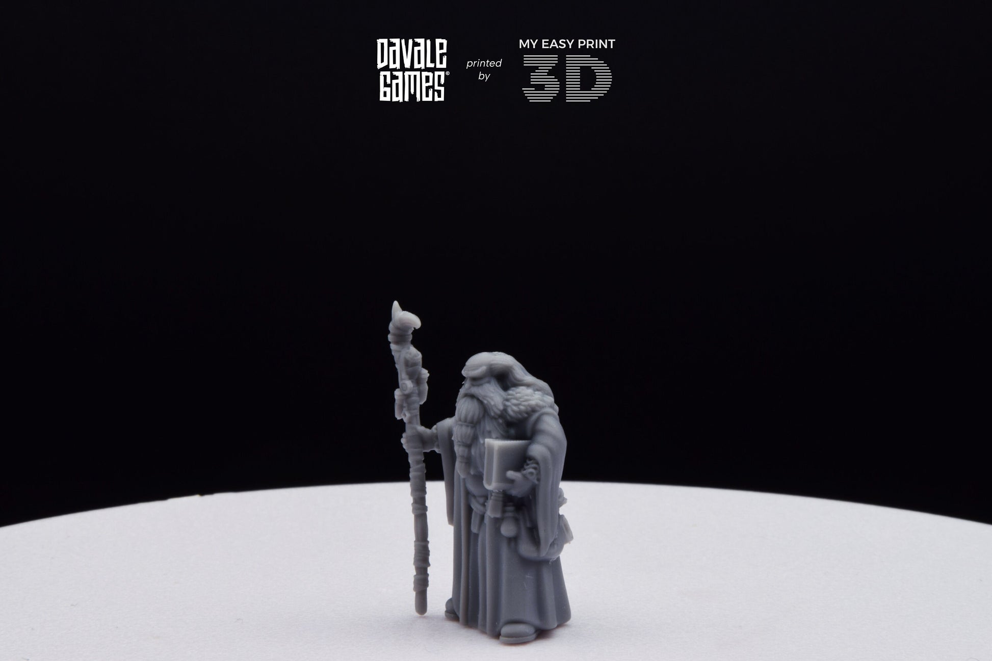 Flea Stonestaff - Davale Games - 3D Printed with high quality resin for LOTR/D&D games