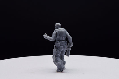 Gears Of War Damon Baird Summer Ot Miniature - TheSTLSmith - 3D Printed with high quality resin for Skirmish/D&D games