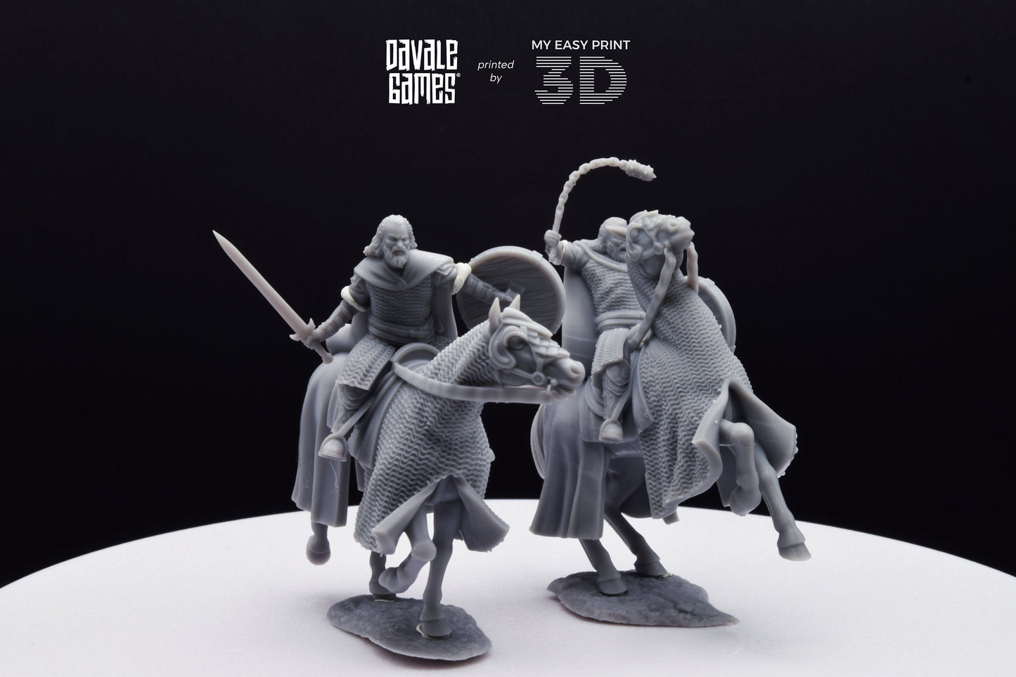 West Humans Hammer Sons Cavalry - Mounted - Davale Games - 3D Printed with high quality resin for LOTR/D&D games