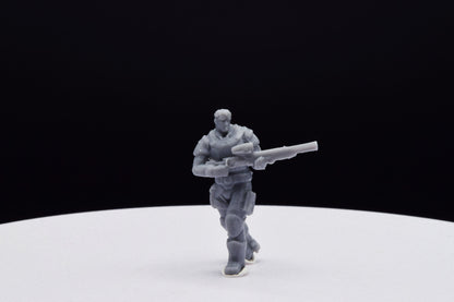 Gears Of War Damon Baird Winter Ot Miniature - TheSTLSmith - 3D Printed with high quality resin for Skirmish/D&D games