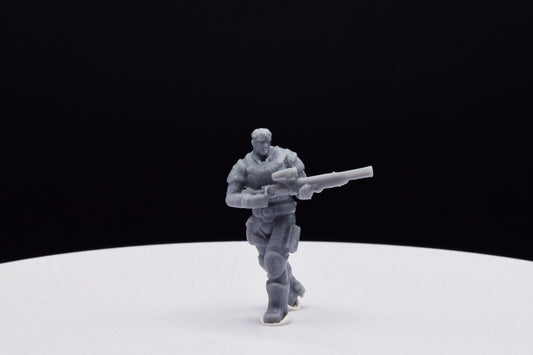 Gears Of War Damon Baird Winter Ot Miniature - TheSTLSmith - 3D Printed with high quality resin for Skirmish/D&D games