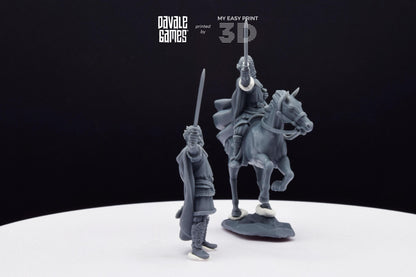 King fo Gepids - Foot and Mounted - Davale Games - Historical games - 3D Printed with high quality resin