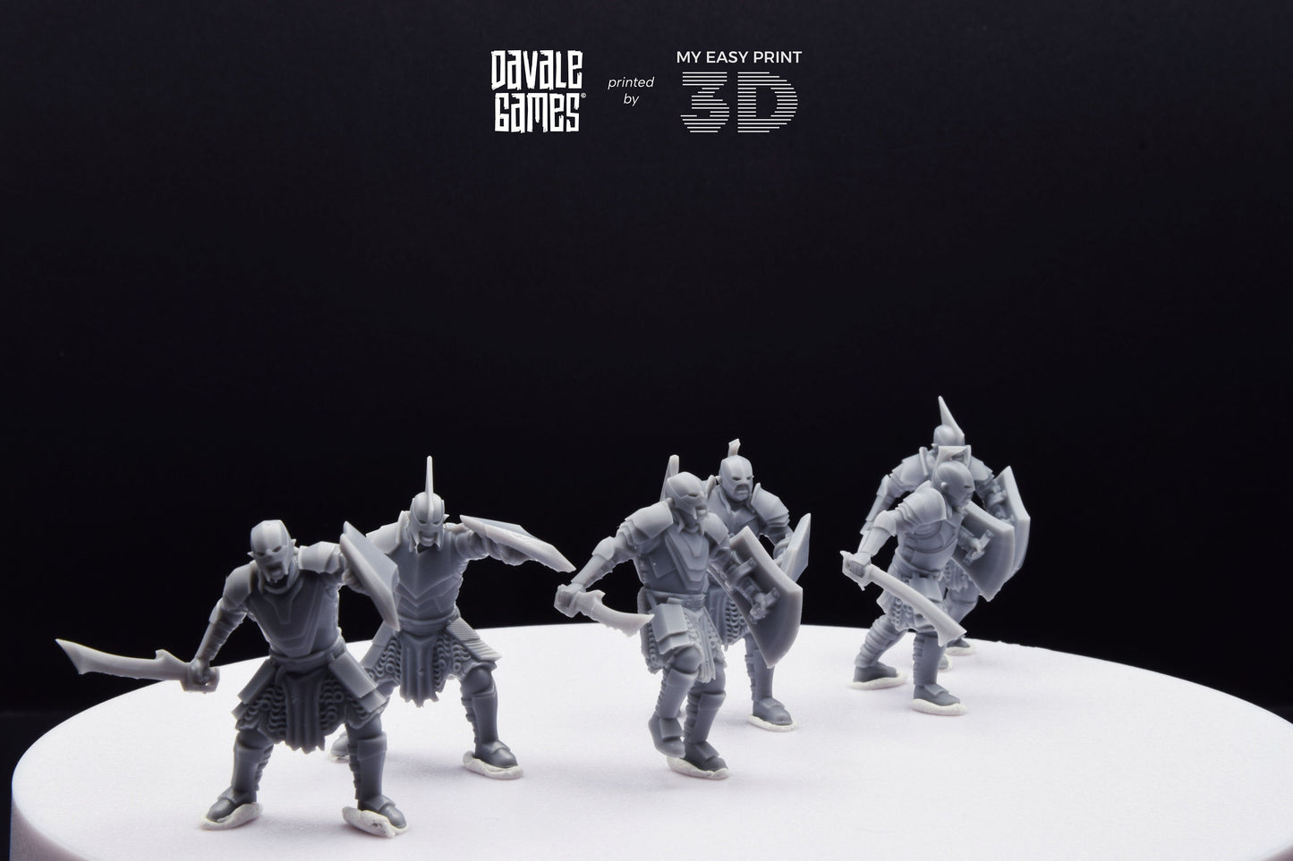 Super Orc Swordsman - Davale Games - 3D Printed with high quality resin for LOTR/D&D games