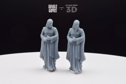 High Elven Lord of Ships  - With or Without Beard - Davale Games - 3D Printed with high quality resin for LOTR/D&D games