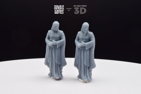 High Elven Lord of Ships  - With or Without Beard - Davale Games - 3D Printed with high quality resin for LOTR/D&D games