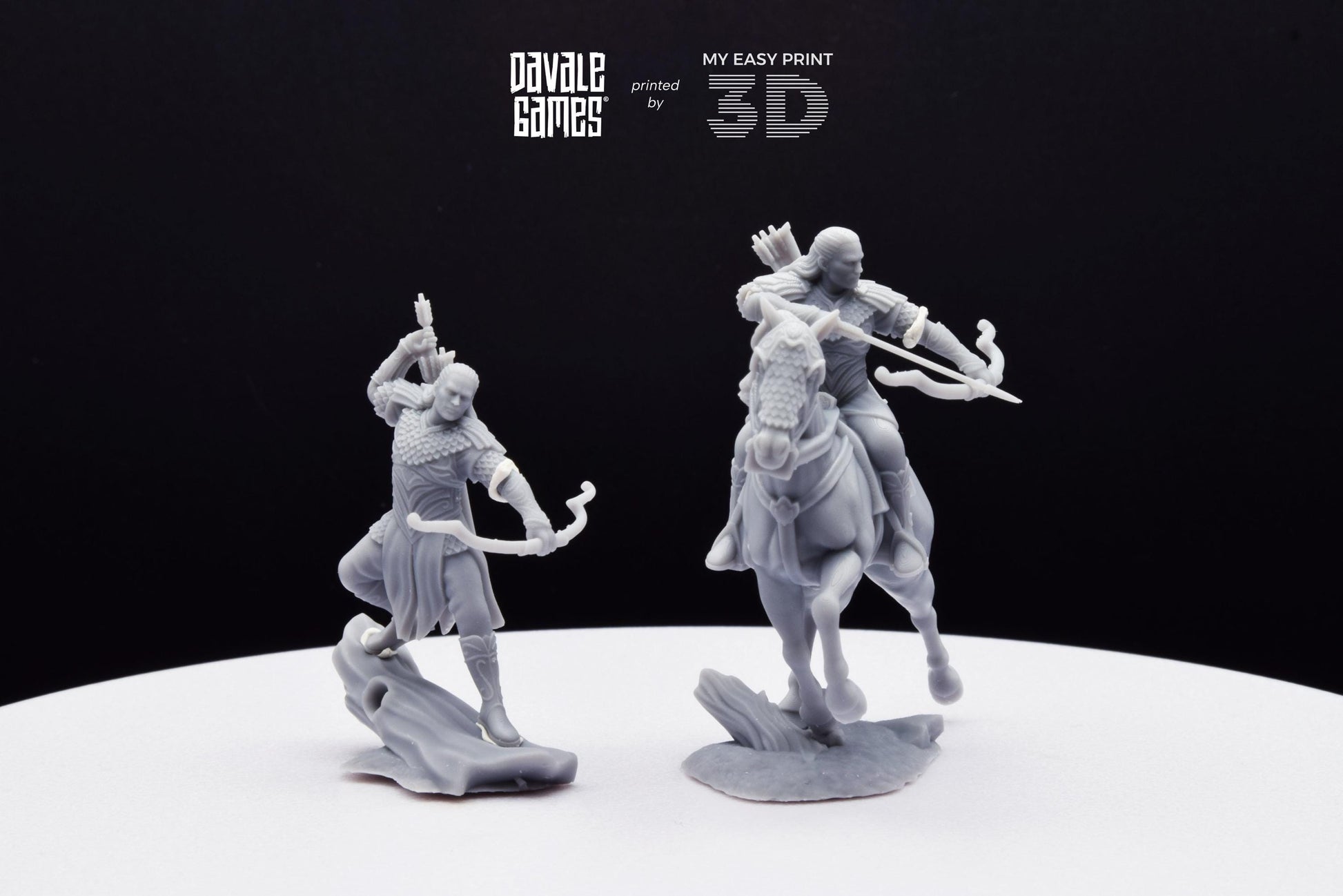 Leingel Forest Prince - Foot and Mounted - Davale Games - 3D Printed with high quality resin for LOTR/D&D games