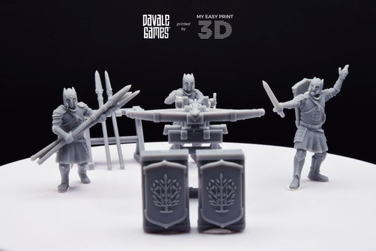 Grey Castle Rocket Launcher with Dotation - Davale Games - 3D Printed with high quality resin for LOTR/D&D games