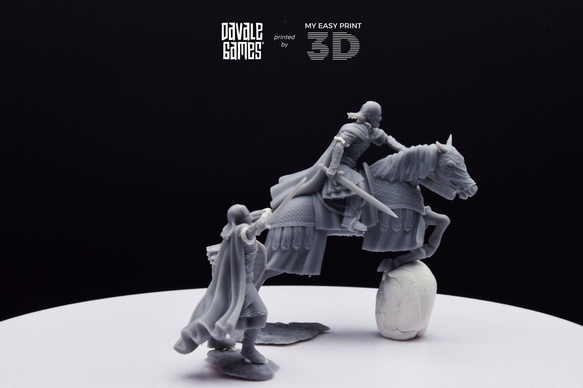 West Humans Comissary - Foot and Mounted - Davale Games - 3D Printed with high quality resin for LOTR/D&D games