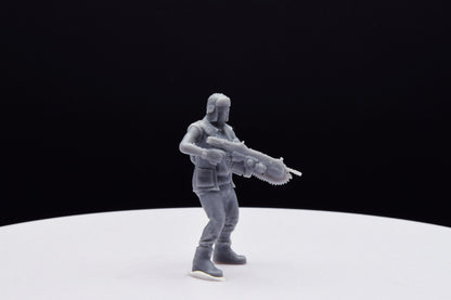 Gears Of War Gary Carmine Miniature - TheSTLSmith - 3D Printed with high quality resin for Skirmish/D&D games