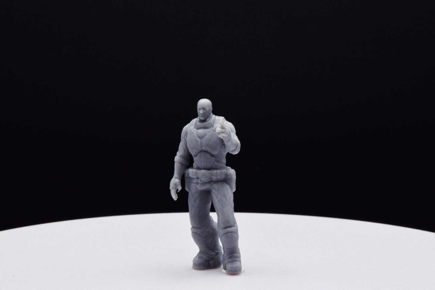 Gears Of War Richard Prescott - TheSTLSmith - 3D Printed with high quality resin for Skirmish/D&D games