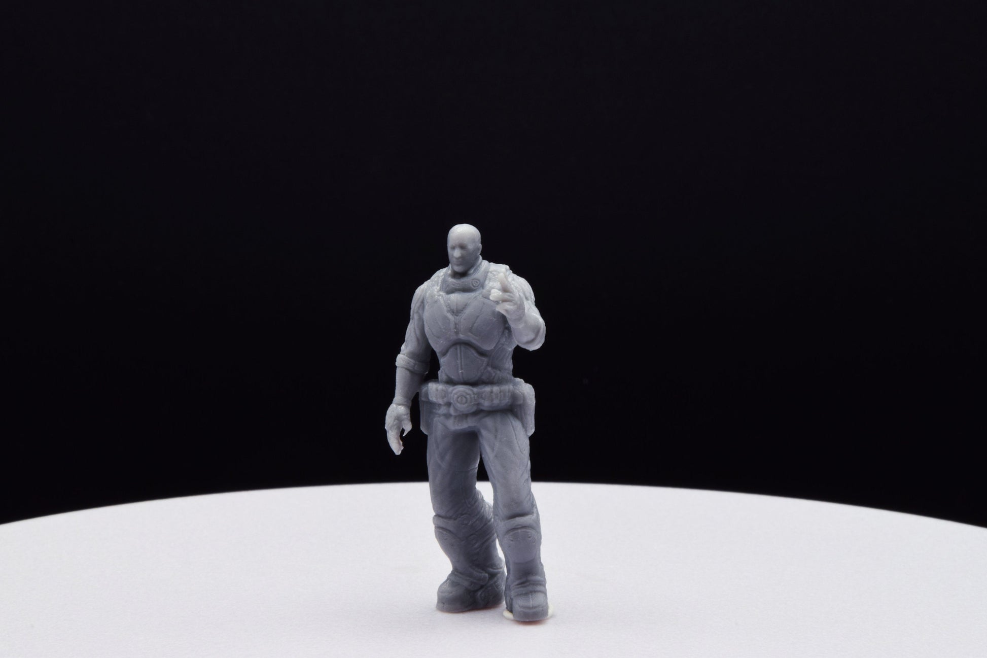 Gears Of War Richard Prescott - TheSTLSmith - 3D Printed with high quality resin for Skirmish/D&D games
