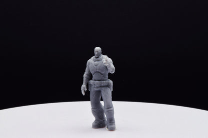Gears Of War Richard Prescott - TheSTLSmith - 3D Printed with high quality resin for Skirmish/D&D games
