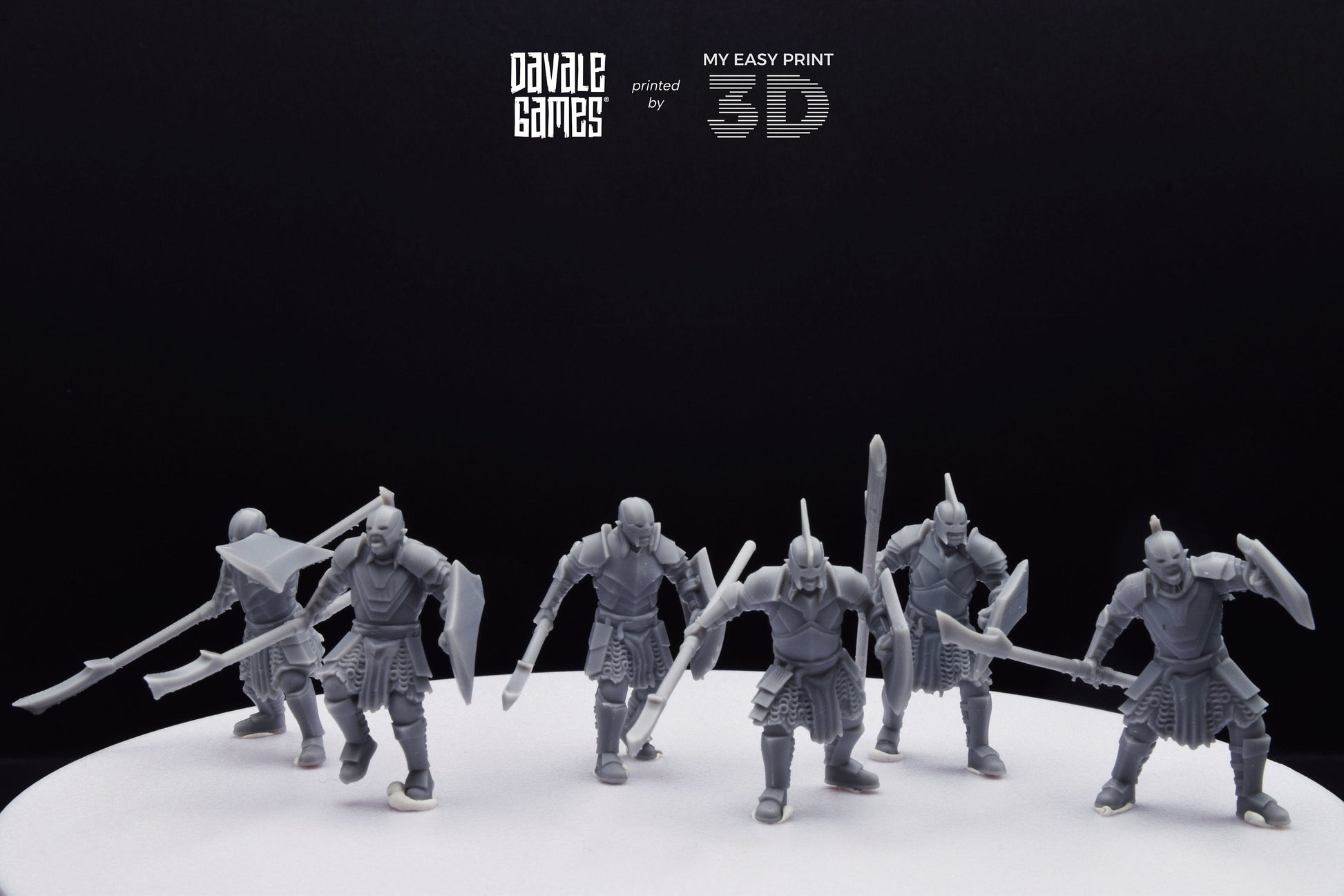 Super Orc Spearman - Davale Games - 3D Printed with high quality resin for LOTR/D&D games